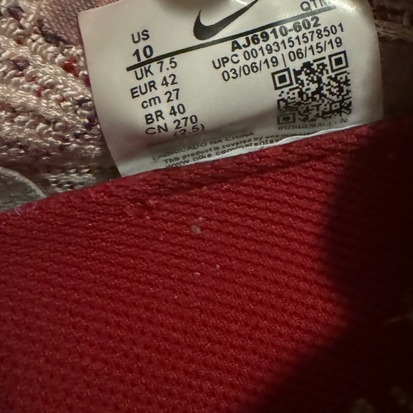 Women’s Nike Air VaporMax Flyknit 3.0 ‘Sunset Tint’ used average shape - Picture 4 of 5